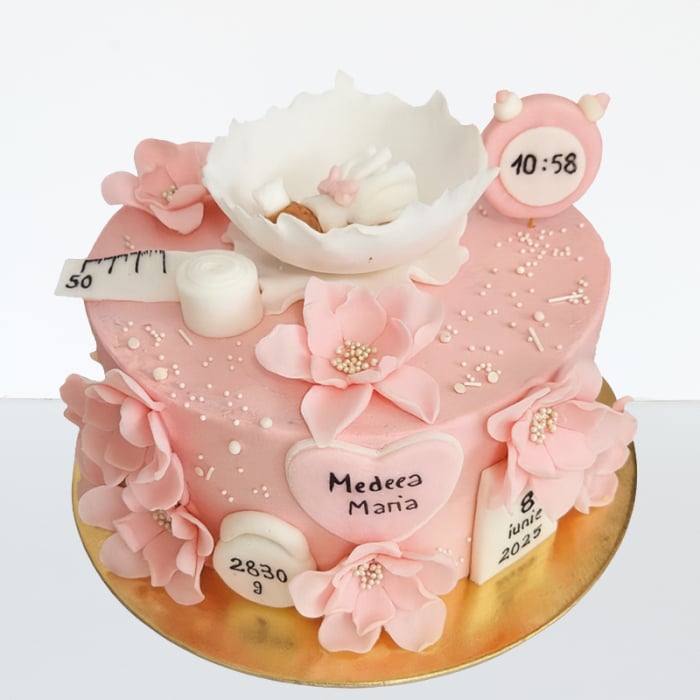 Tort in frosting botez Medeea [1]