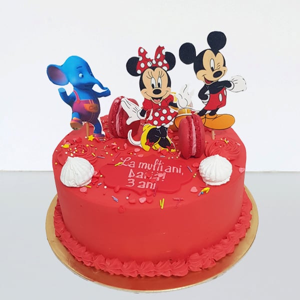 Tort in frosting cu Minni, Mickey 2D [1]