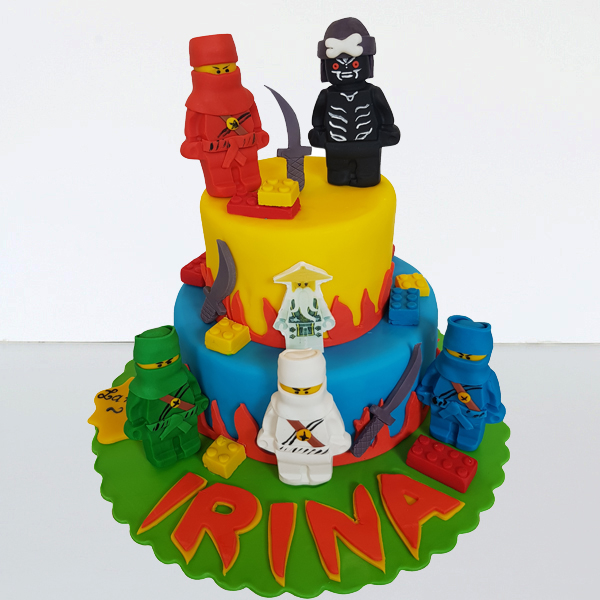 Tort Lego Ninjago cu 5 personaje [1]