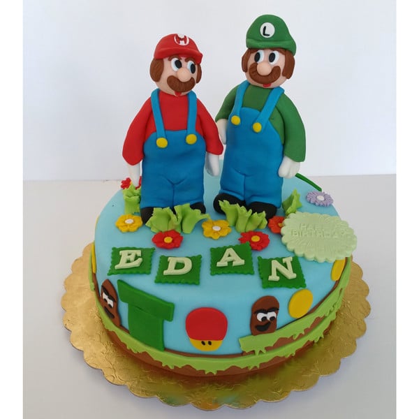 Tort Mario si Luigi cu salopete [1]