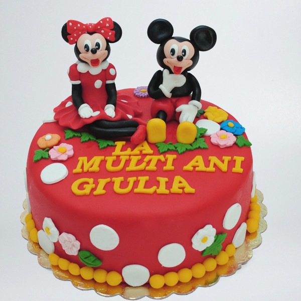 Tort Mickey si Minnie cu buline [1]