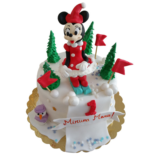 Tort Minnie Mouse pe schiuri [1]