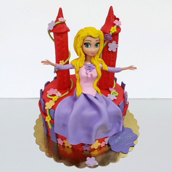 Tort printesa Rapunzel si castel [1]