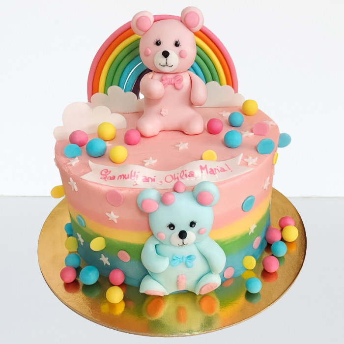 Tort in frosting cu 2 ursuleti [1]