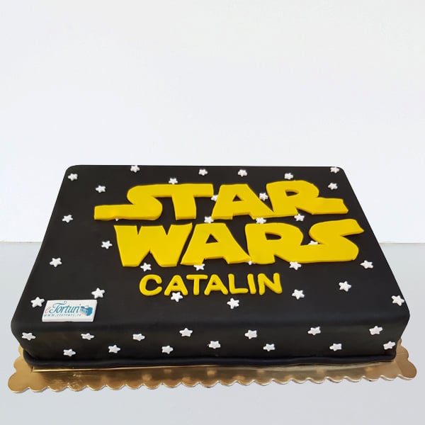 Tort Star Wars cu stelute galbene [1]