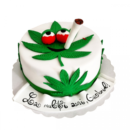 Torturi pentru adulti - Tort cu Marihuana si trabuc