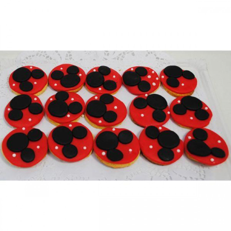 Prajituri, cup cakes - Biscuiti Minnie Mouse