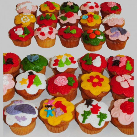 Prajituri, cup cakes - Briose vesele cu teme diverse
