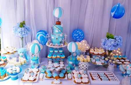 Candy bar - Candy bar botez cu balon de aer cald
