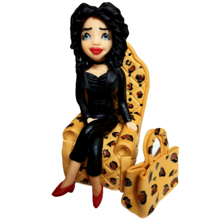 Figurine - Figurina Dama pe fotoliu