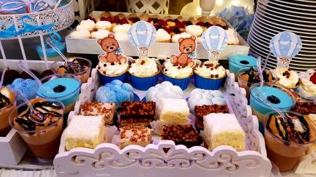 Candy Bar botez cu ursulet si balon de aer cald [2]