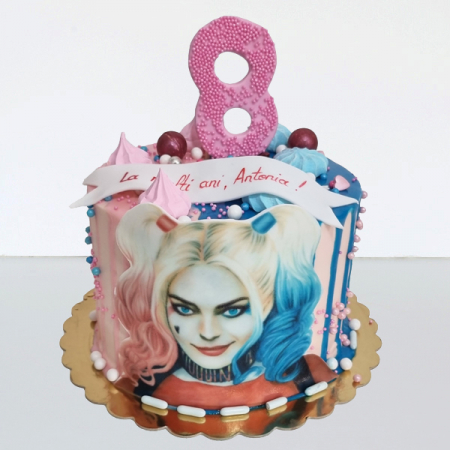 Torturi in frosting- crema - Tort cu Harley Quinn