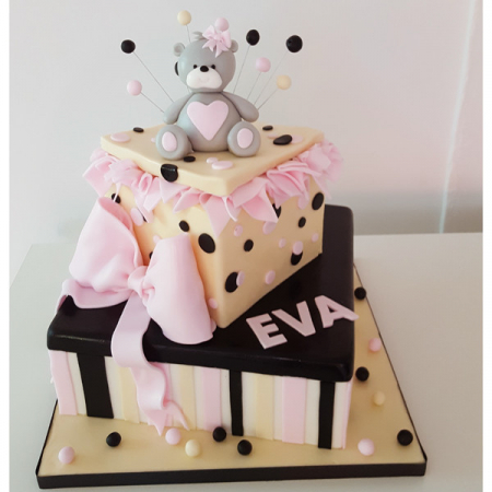 Torturi - Tort botez ursulet in cutie