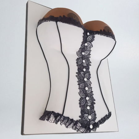 Torturi pentru adulti - Tort bust sexy pe alb