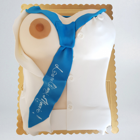 Torturi pentru adulti - Tort bust sexy si cravata