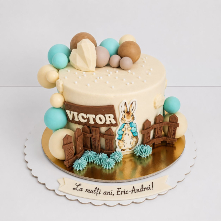 Torturi in frosting- crema pentru baieti - tort-in-frosting-iepurasul-peter