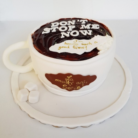 Torturi pentru pasiuni - Tort ceasca de cafea