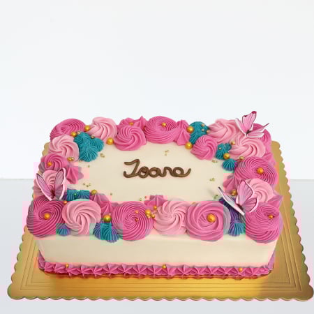 Torturi copii - Tort in frosting cu aveline colorate divers