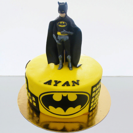 Torturi copii - Tort cu Batman pe galben