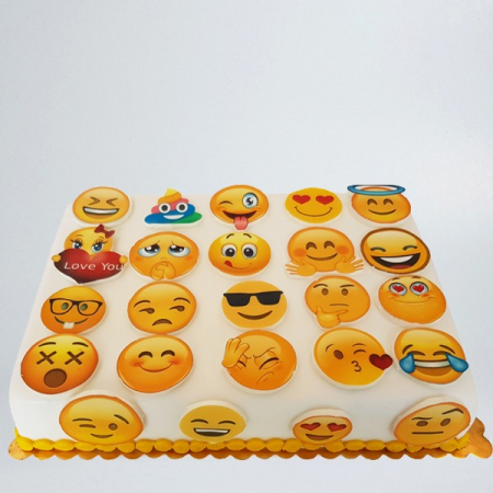 Torturi pentru pasiuni - Tort cu Emoticoane