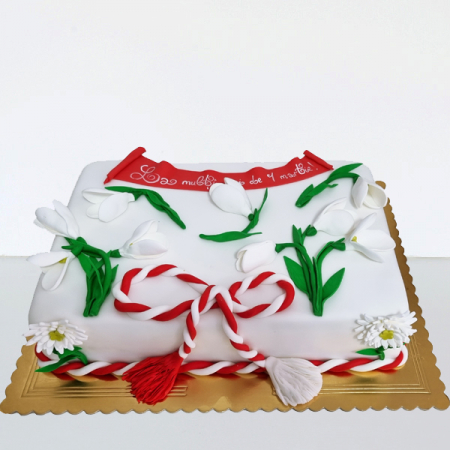 Torturi cu flori - Tort cu ghiocei de primavara