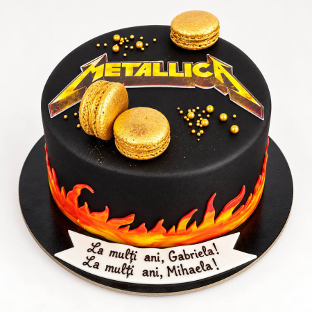 Torturi pentru pasiuni - Tort cu Metallica