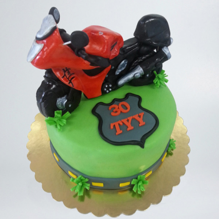 Torturi pentru adulti - Tort cu motocicleta