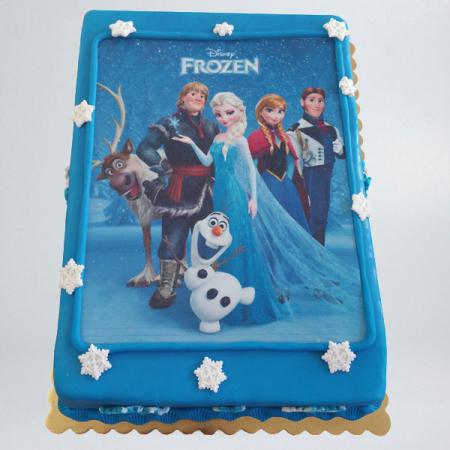 Torturi cu poza - Tort cu poza personaje Frozen
