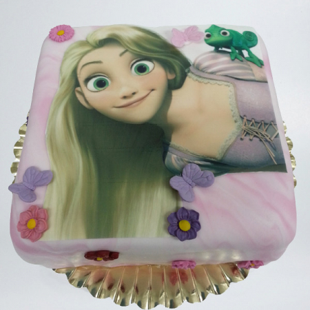 Torturi cu poza - Tort cu poza Rapunzel