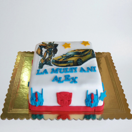 Torturi cu poza - Tort cu poza Transformers