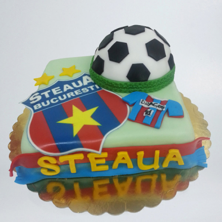 Torturi pentru pasiuni - Tort cu Steaua si minge