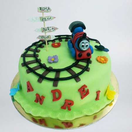 Torturi copii - Tort cu trenuletul Thomas nr 1