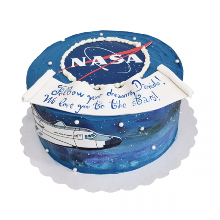 Torturi in frosting- crema pentru baieti - Tort Nasa- in frosting
