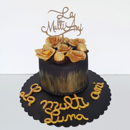 Torturi pentru adulti - Tort Ferrero Rocher si trandafiri