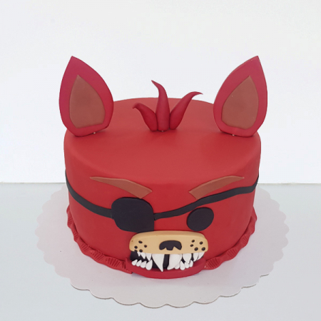 Torturi in pasta de zahar pentru baietei - Tort Five nights at Freddy