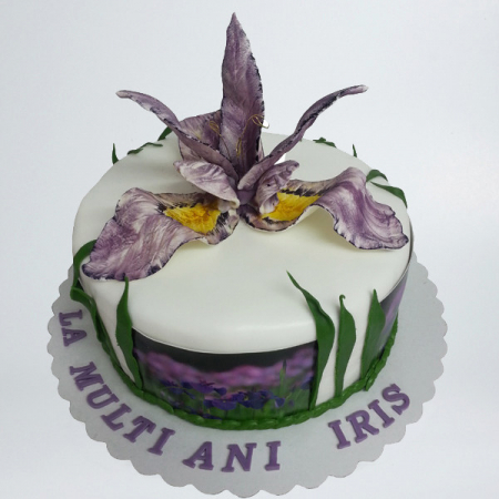 Torturi cu flori - Tort floare de Iris