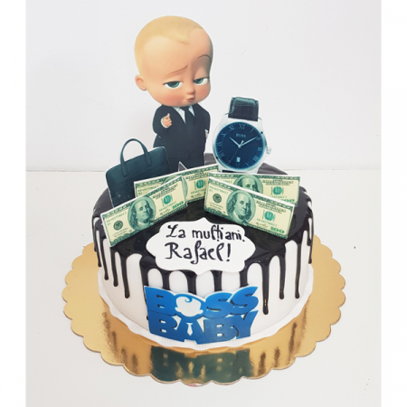 Torturi copii - Tort cu Bebe Boss - Drip