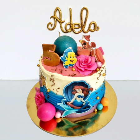 Torturi in frosting- crema - Tort in frosting Ariel