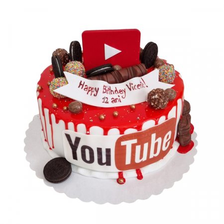 Torturi in pasta de zahar pentru fetite - Tort Drip You Tube