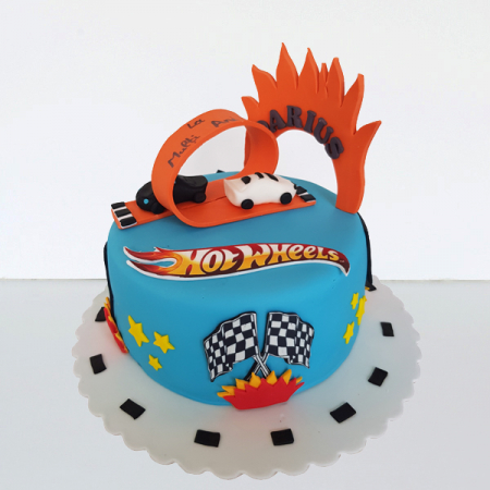 Torturi copii - Tort Hot Wheels fara etaj