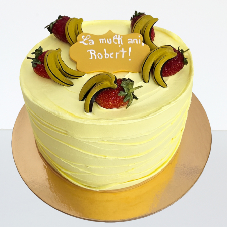 Tortulețe 1.7 kg - 2 kg - Tort banane si capsuni