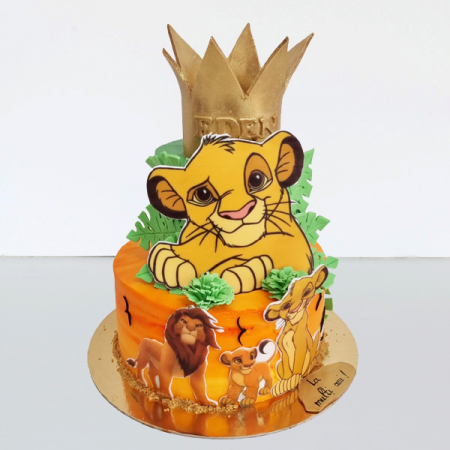 Torturi in frosting- crema - Tort in frosting Simba