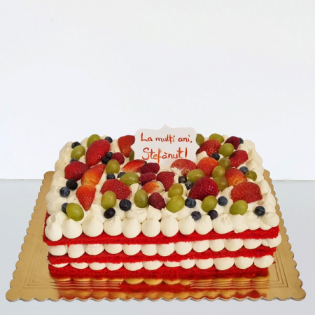 Torturi speciale fara martipan - Tort Red Velvet dreptunghi