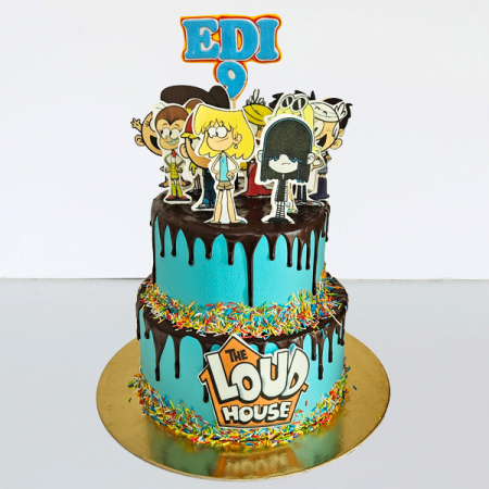 Torturi in pasta de zahar pentru fetite - Tort in frosting The Loud House