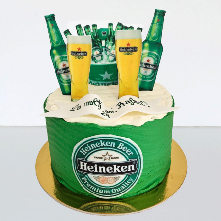 Torturi in frosting- crema - Tort in frosting Bere heineken