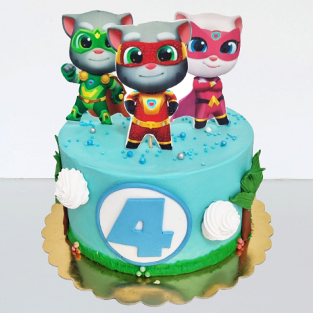 Torturi in frosting- crema pentru baieti - Tort in frosting cu Hero Tom