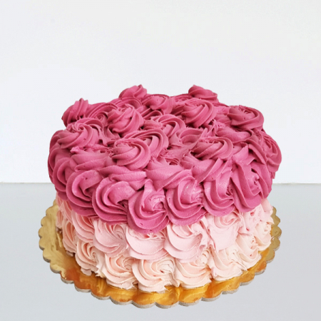 Torturi in frosting- crema pentru fetite - Tort Trandafiri in frosting