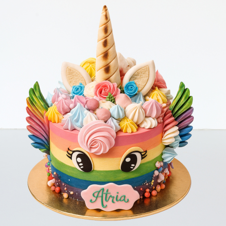 Torturi - Tort in frosting unixorn cu aripi