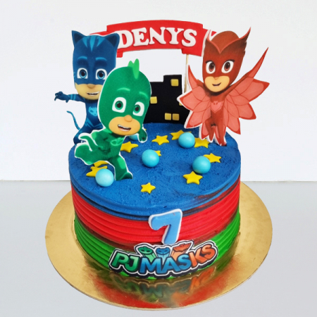 Torturi in frosting- crema pentru baieti - Tort in frosting Eroi in pijamale Denys