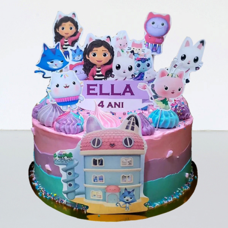 Torturi in frosting- crema - Tort in frosting Gabby Dollhouse Ella